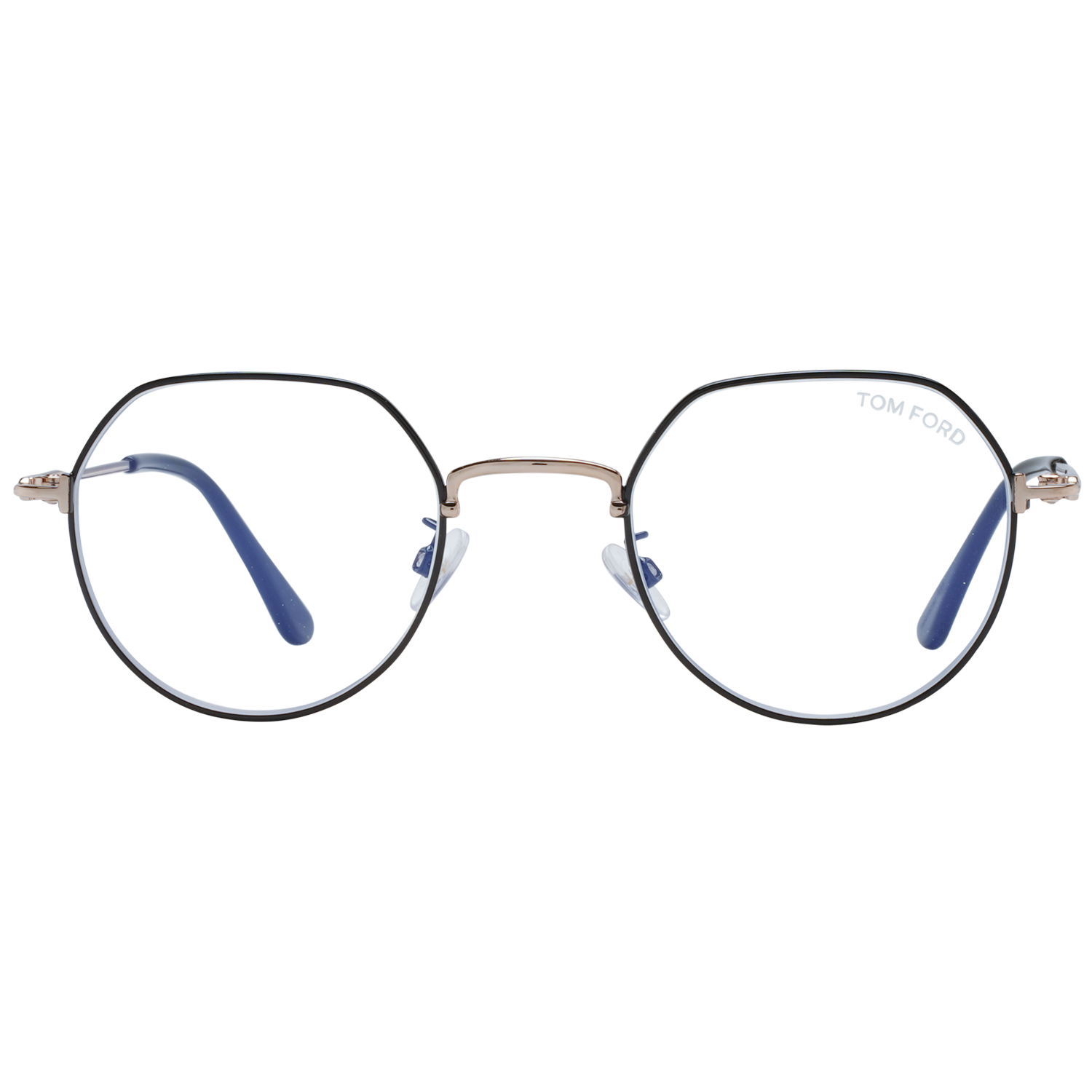 Tom Ford Eyeglasses Tom Ford Glasses Frames FT5789-K-B 001 48mm Unisex Black Round Blue Light Blocker Eyeglasses Eyewear designer