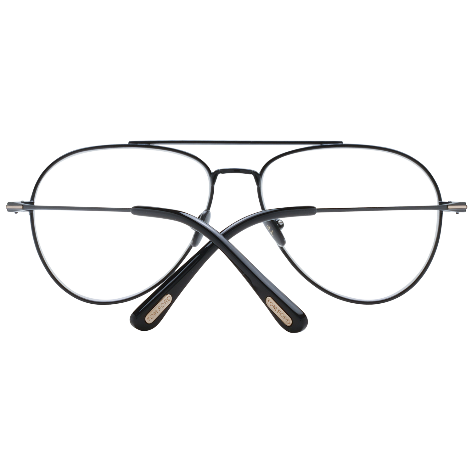 Tom Ford Eyeglasses Tom Ford Glasses Frames FT5800-B 001 56mm Blue Light Block - Unisex Black Pilot-Aviator Full Rim Eyeglasses Eyewear UK USA Australia 