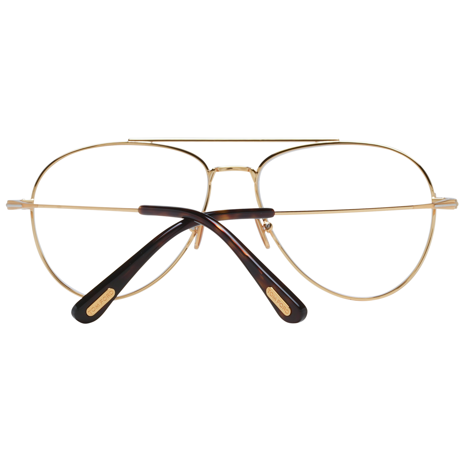 Tom Ford Eyeglasses Tom Ford Glasses Frames FT5800-B 030 56mm Blue Light Block - Unisex Gold Pilot-Aviator Full Rim Eyeglasses Eyewear UK USA Australia 