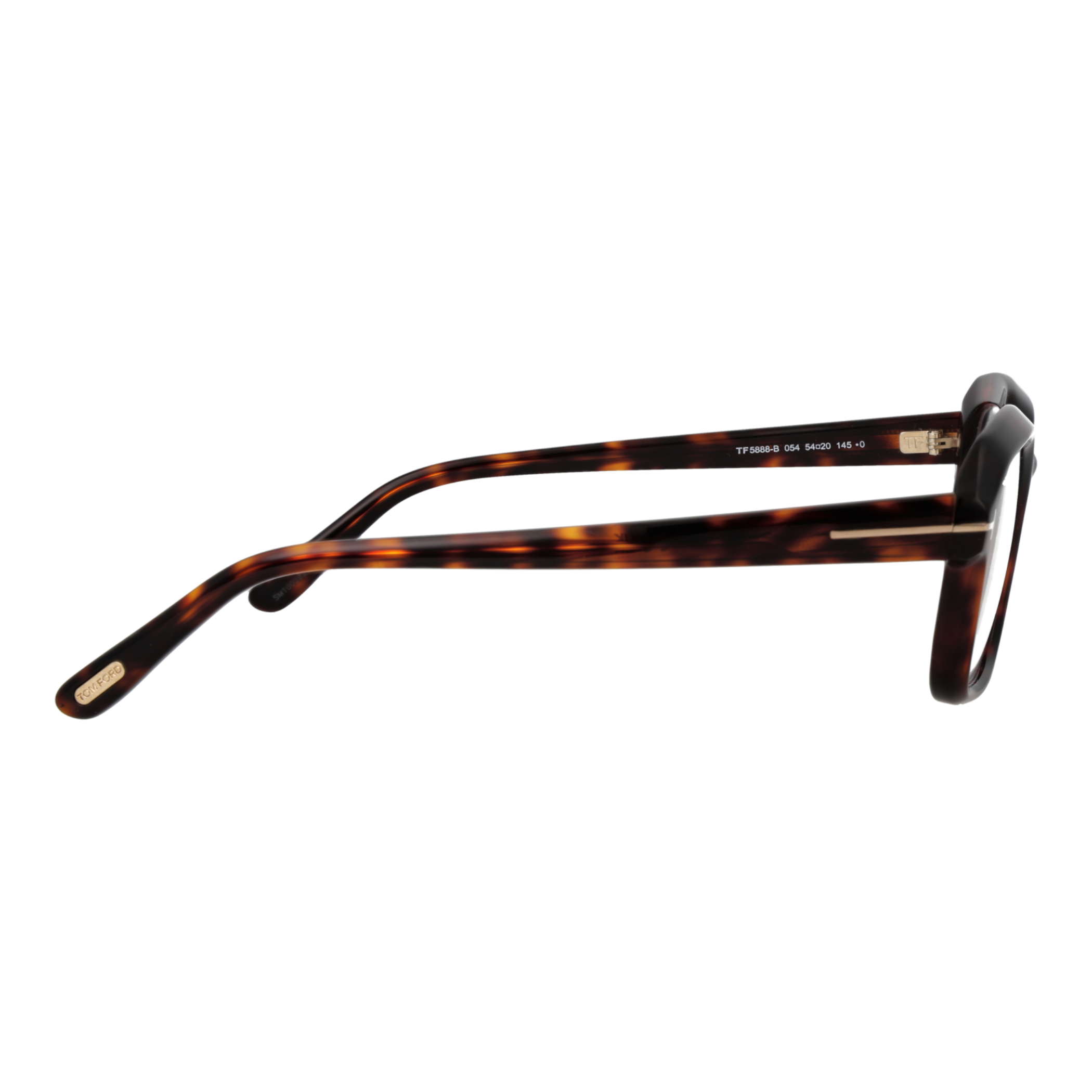 Tom Ford Eyeglasses Tom Ford Glasses Frames FT5888-B 054 54mm Blue Light Block - Men Brown Tortoise Rectangular Eyeglasses Eyewear UK USA Australia 