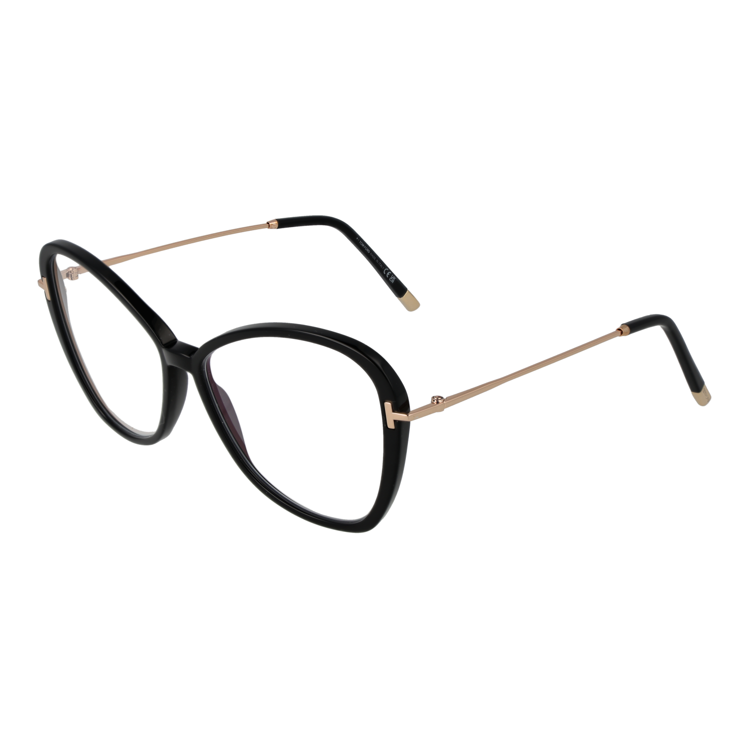 Tom Ford Eyeglasses Tom Ford Optical Frame FT5769-B 001 56 Blue Filter Women Black Butterfly Eyeglasses Eyewear designer