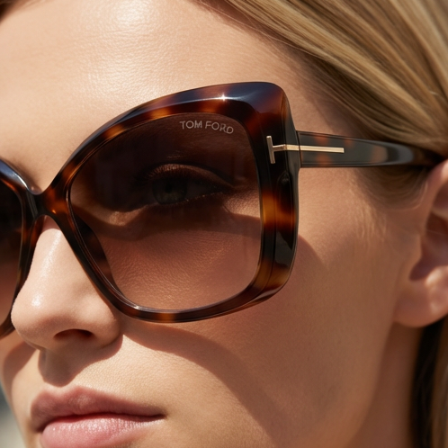 Tom Ford Sunglasses Tom Ford Sunglasses Brown Butterfly Gradient Women Full Rim FT0943 53F 63mm Eyeglasses Eyewear designer