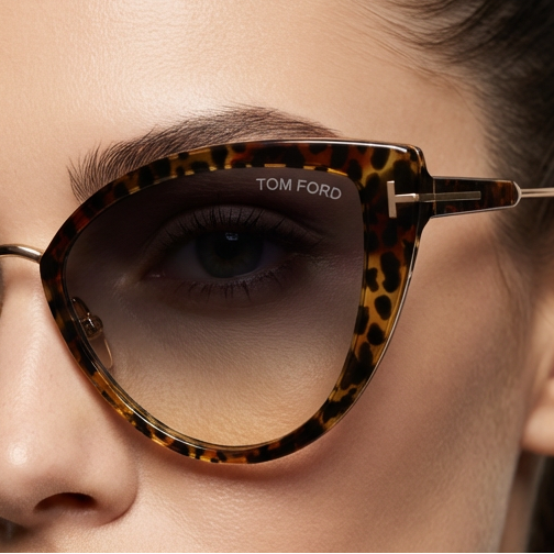 Tom Ford Sunglasses Tom Ford Sunglasses Brown Cat Eye Yellow Gradient FT0868 52B Anjelica-02 57mm Eyeglasses Eyewear designer