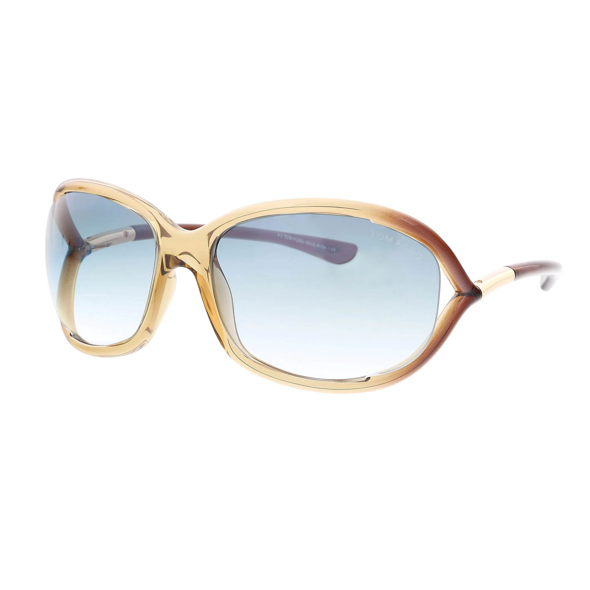 Tom Ford Sunglasses Tom Ford Sunglasses FT0008 45P 61mm Jennifer - Women Brown/Blue Gradient Oversized Eyeglasses Eyewear UK USA Australia 