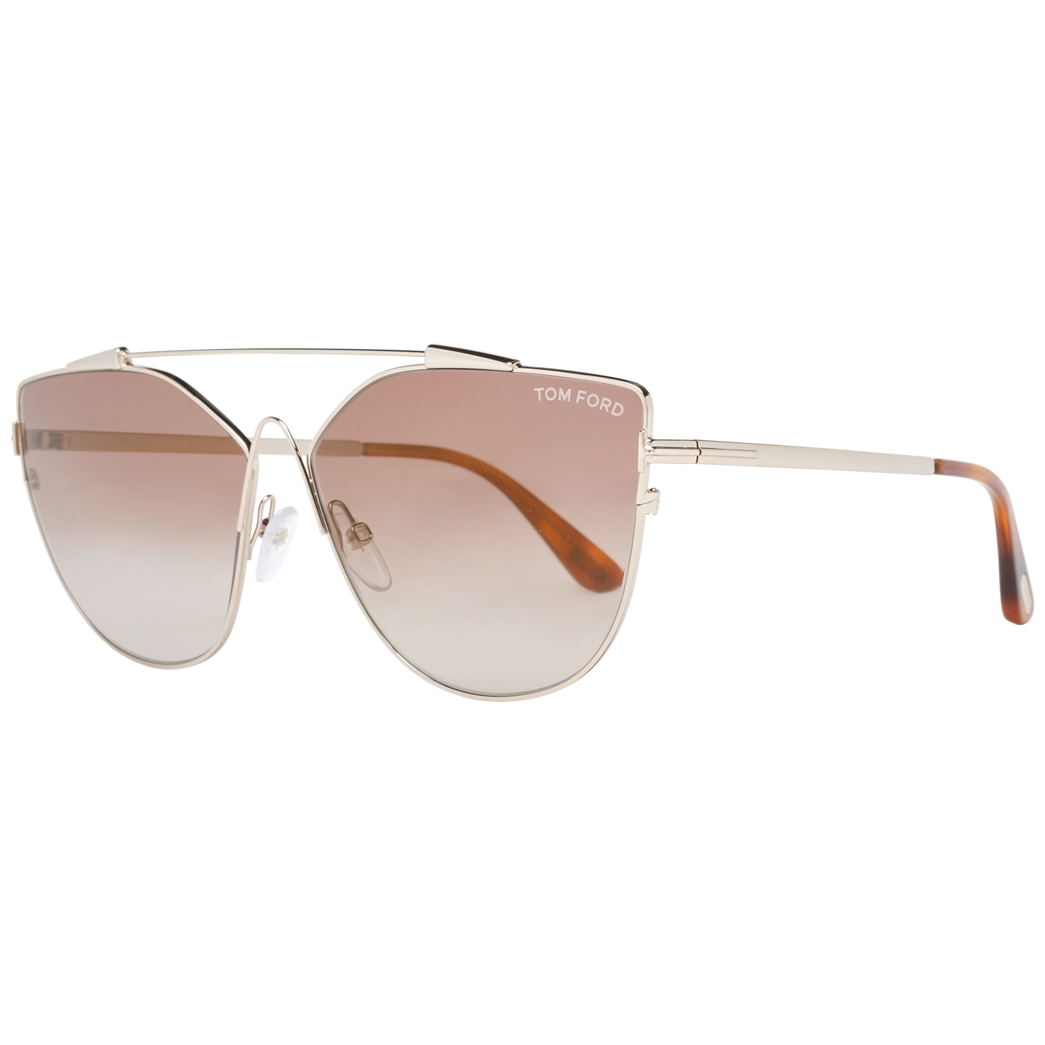 Tom Ford Sunglasses FT0563 28G 64mm Amarra Women Rose Gold Cat Eye