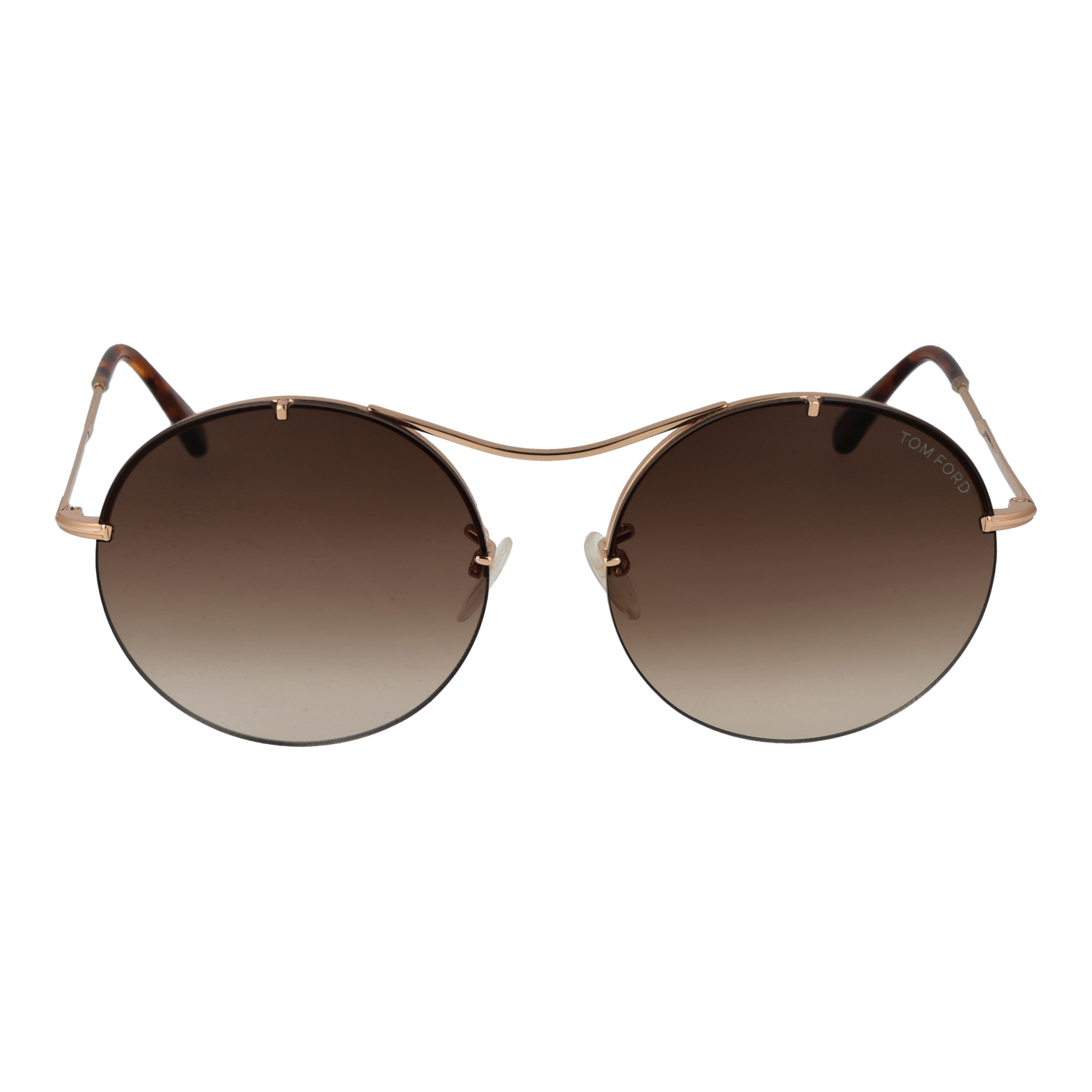 Tom Ford Sunglasses Tom Ford Sunglasses FT0565 28F 58mm Veronique - Gold/Brown Gradient Round Full Rim Eyeglasses Eyewear UK USA Australia 