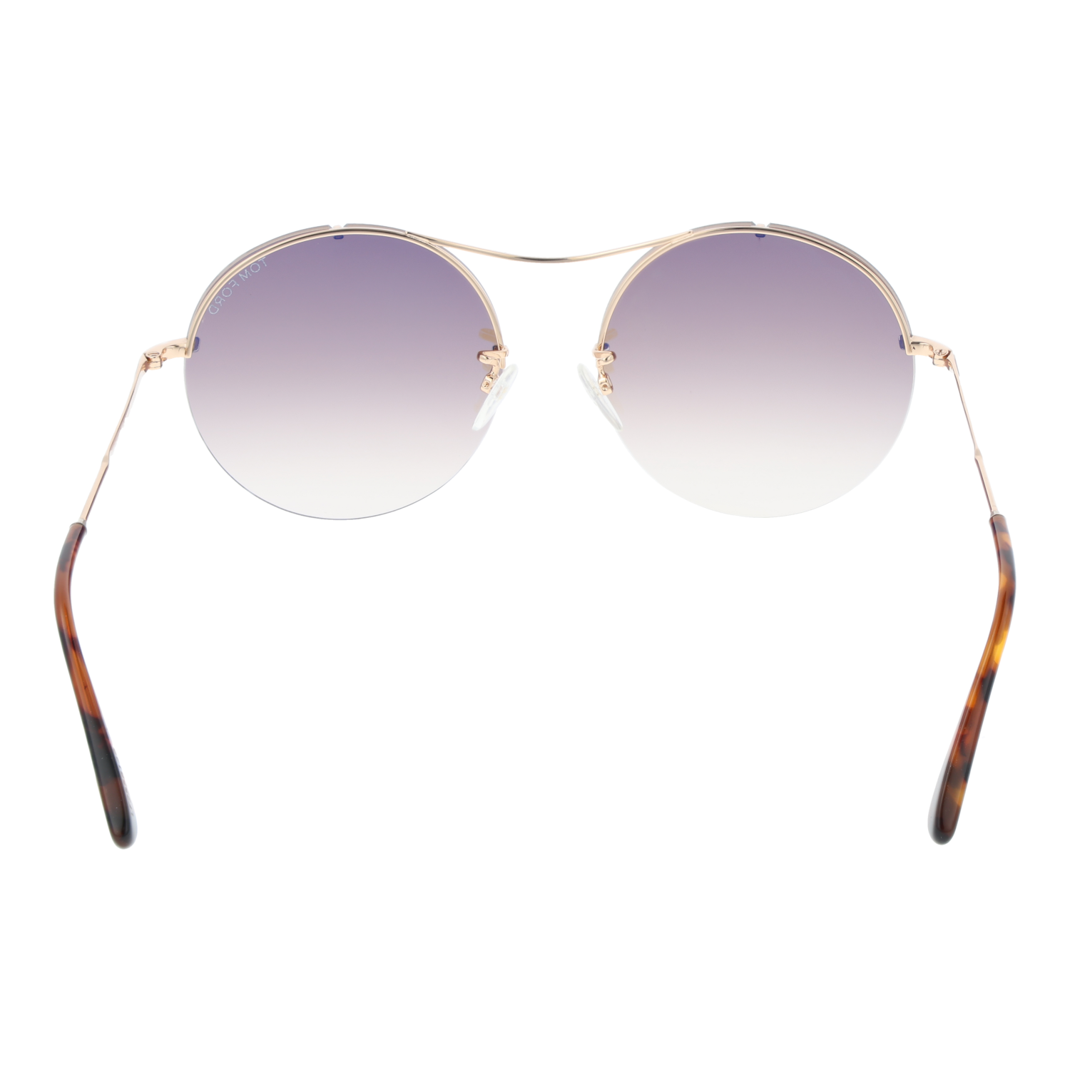 Tom Ford Sunglasses Tom Ford Sunglasses FT0565 28F 58mm Veronique - Gold/Brown Gradient Round Full Rim Eyeglasses Eyewear UK USA Australia 