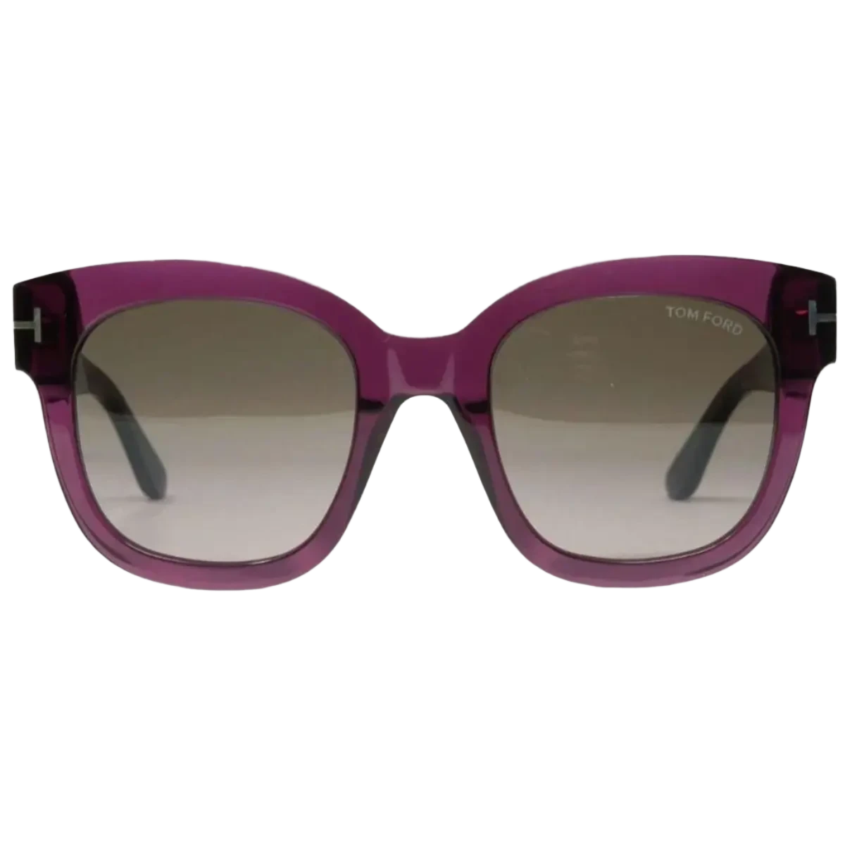 Tom Ford Sunglasses Tom Ford Sunglasses FT0613 69K 52mm Beatrix-02 - Shiny Translucent Bordeaux/Gradient Roviex Square Eyeglasses Eyewear UK USA Australia 