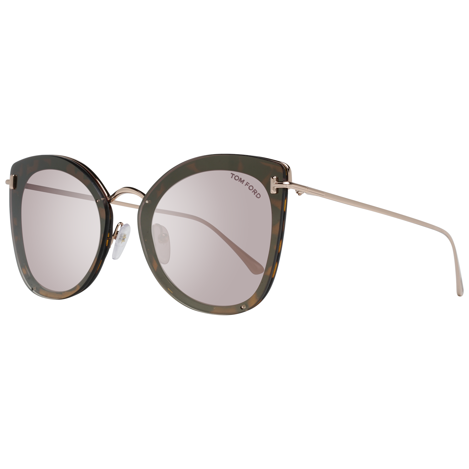 Tom Ford Sunglasses Tom Ford Sunglasses FT0657 52G 62mm Charlotte Women Brown Mirrored Cat Eye Eyeglasses Eyewear UK USA Australia 