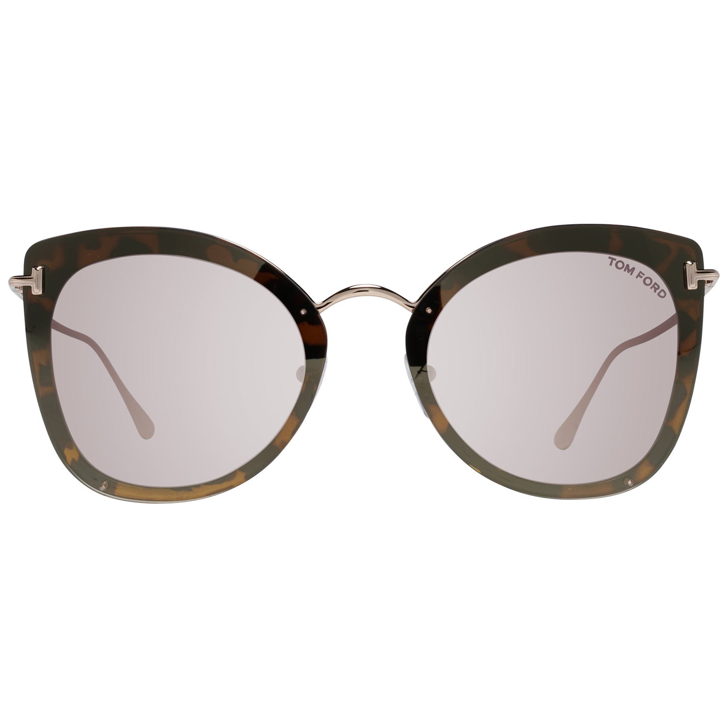 Tom Ford Sunglasses Tom Ford Sunglasses FT0657 52G 62mm Charlotte Women Brown Mirrored Cat Eye Eyeglasses Eyewear UK USA Australia 