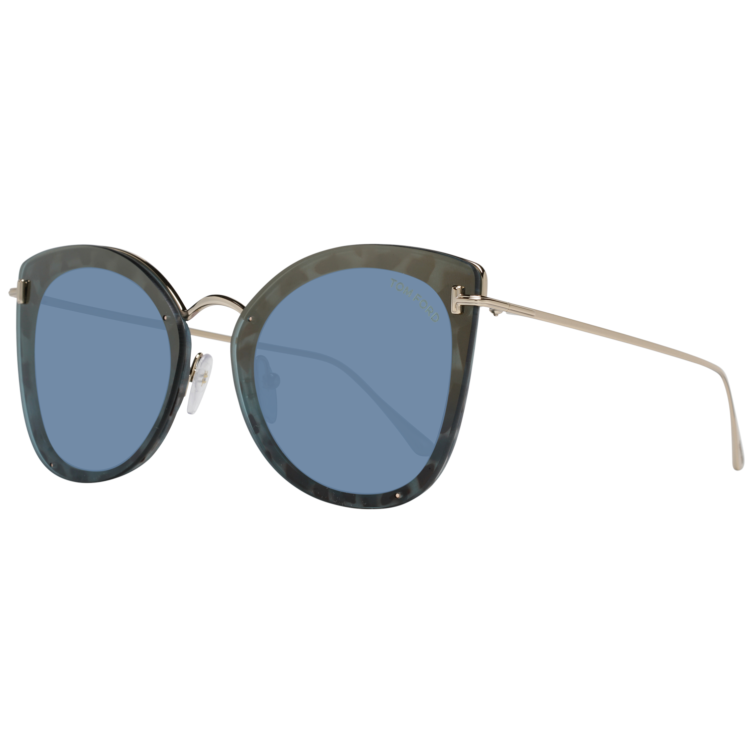 Tom Ford Sunglasses Tom Ford Sunglasses FT0657 55X 62mm Charlotte Women Brown/Blue Mirrored Cat Eye Eyeglasses Eyewear UK USA Australia 