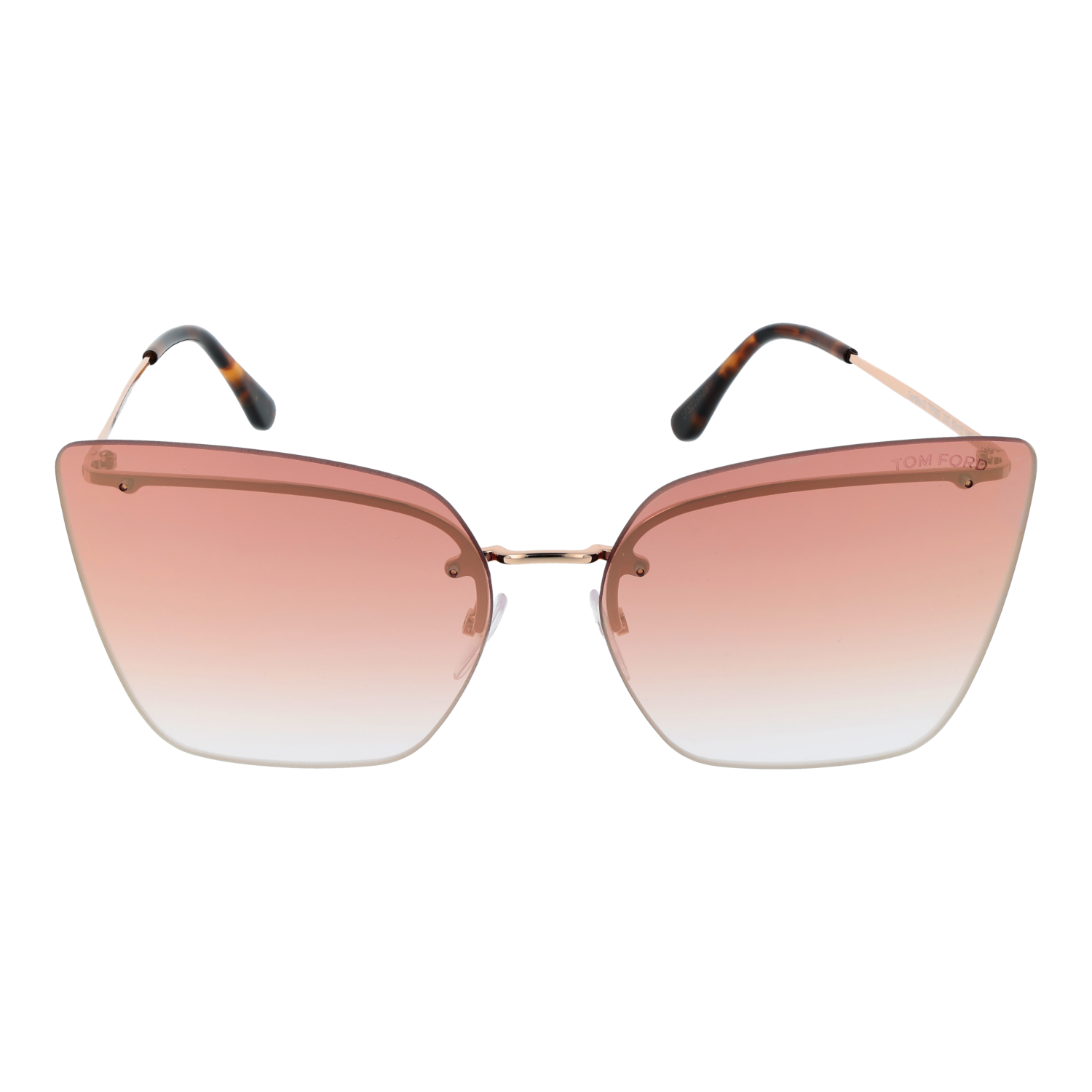Tom Ford Sunglasses Tom Ford Sunglasses FT0682 33G 63mm Camilla Women's Butterfly Rimless Eyeglasses Eyewear designer