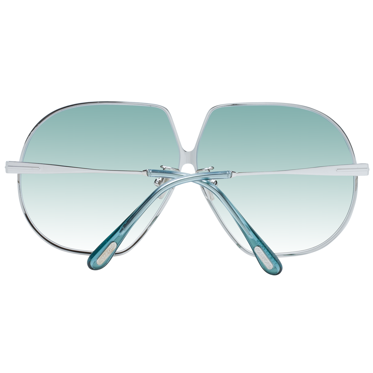 Tom Ford Sunglasses Tom Ford Sunglasses FT0785 16P 66mm Tara - Silver/Green Gradient Butterfly Full Rim Eyeglasses Eyewear UK USA Australia 