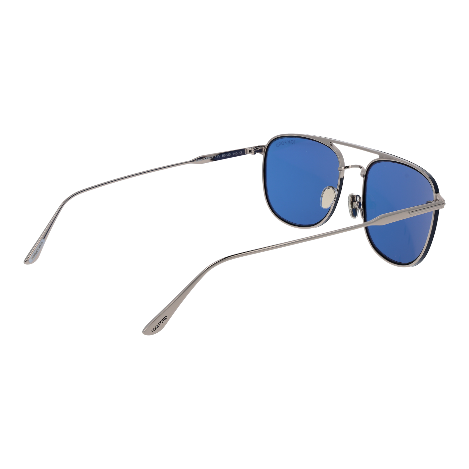 Tom Ford Sunglasses Tom Ford Sunglasses FT0827 14V Silver pilot-Aviator Blue Lens 56mm Eyeglasses Eyewear designer