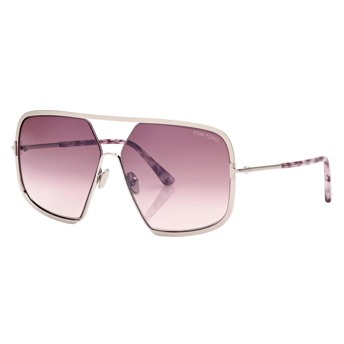 Tom Ford Sunglasses FT0867 16Z Warren polished gunmetal pink gradient