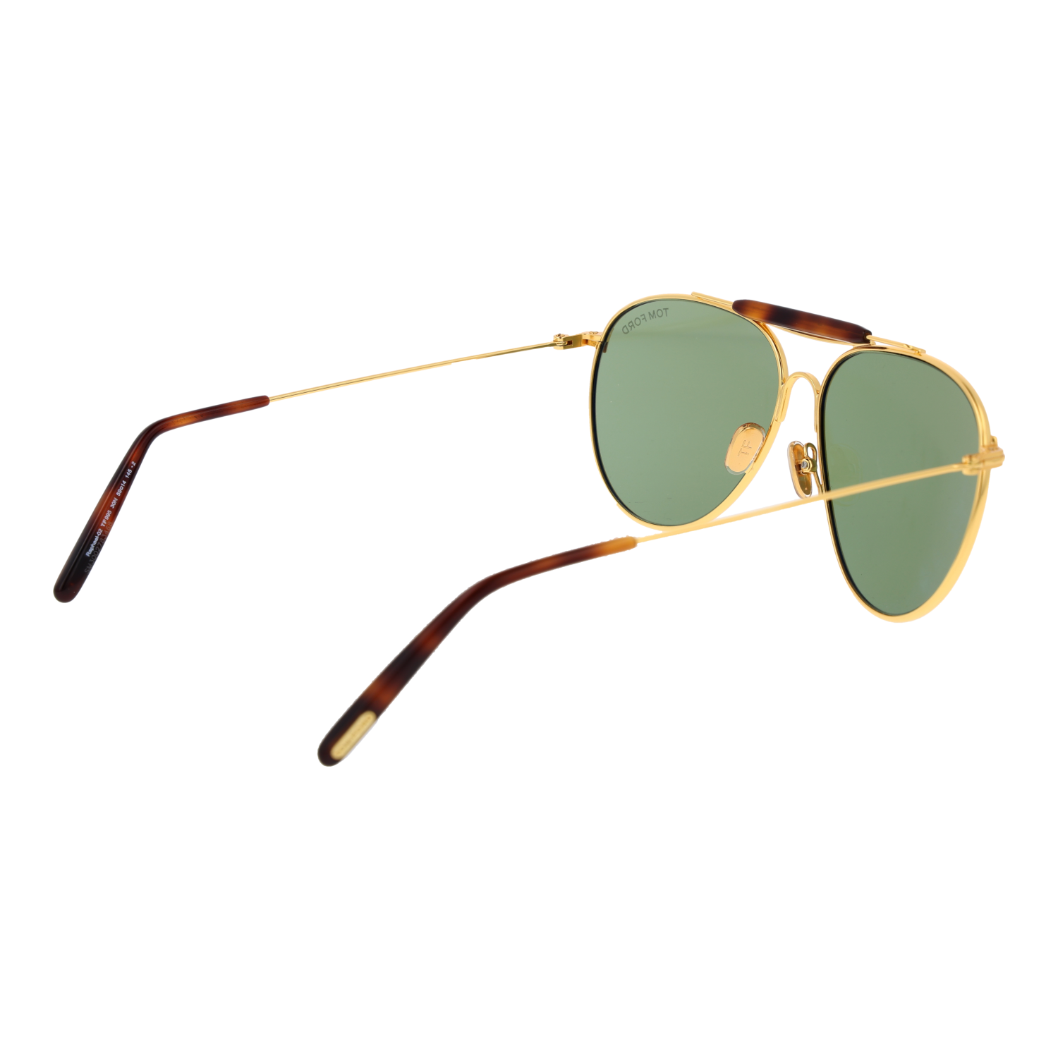 Tom Ford Sunglasses Tom Ford Sunglasses FT0995 30N Gold Pilot Aviator Green Lens 59mm Eyeglasses Eyewear designer