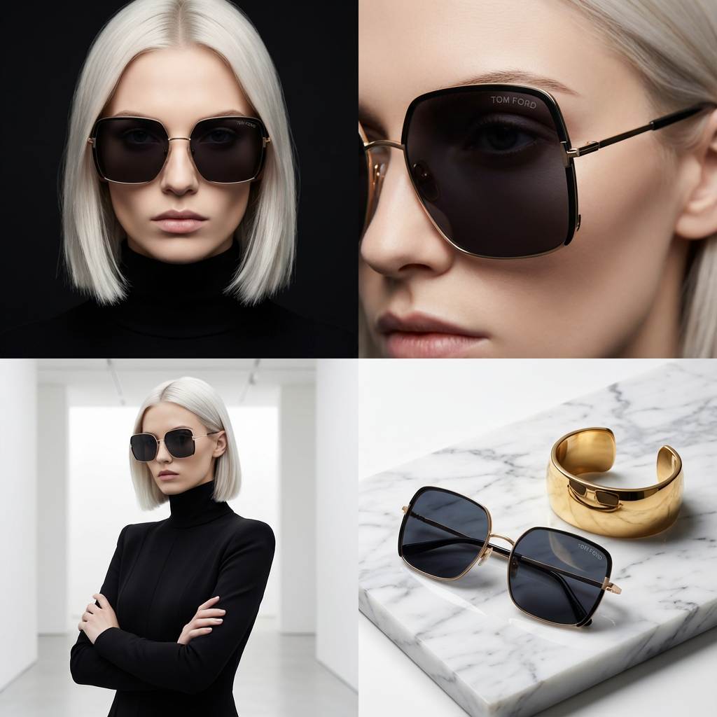 Tom Ford Sunglasses Tom Ford Sunglasses FT1006 02A Black Butterfly Mirrored Full Rim Women 60mm Eyeglasses Eyewear designer