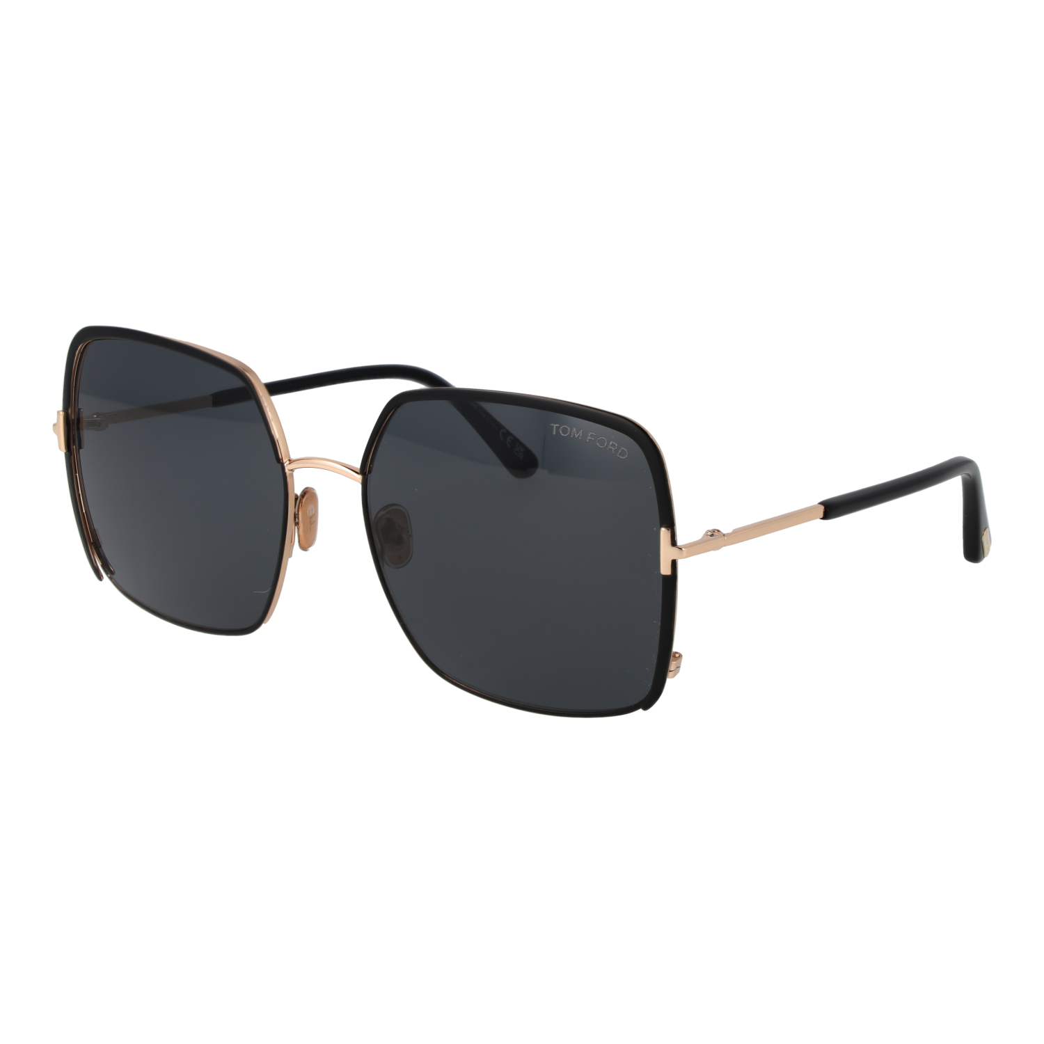 Tom Ford Sunglasses Tom Ford Sunglasses FT1006 02A Black Butterfly Mirrored Full Rim Women 60mm Eyeglasses Eyewear designer
