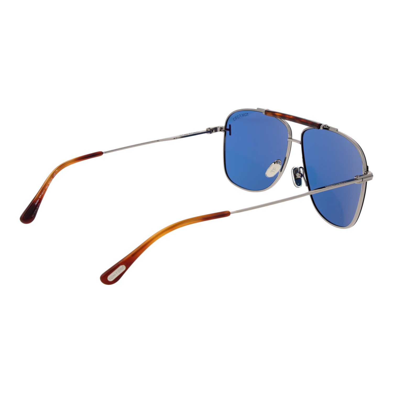 Tom Ford Sunglasses Tom Ford Sunglasses FT1017 14V Silver Pilot-Aviator Blue Lens 60mm Eyeglasses Eyewear designer