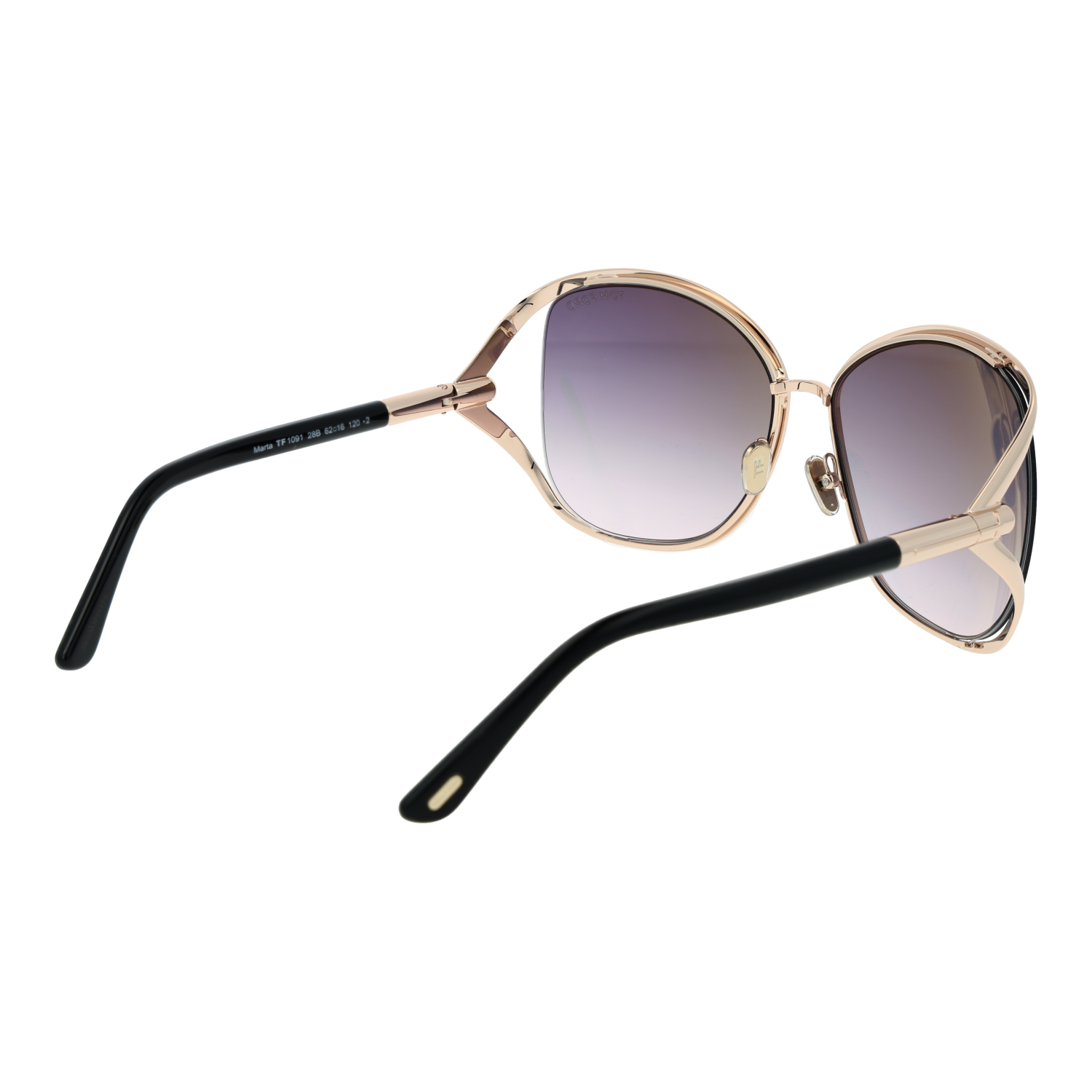 Tom Ford Sunglasses Tom Ford Sunglasses FT1091 28B Gold Oversized Square Gradient 62mm Eyeglasses Eyewear designer