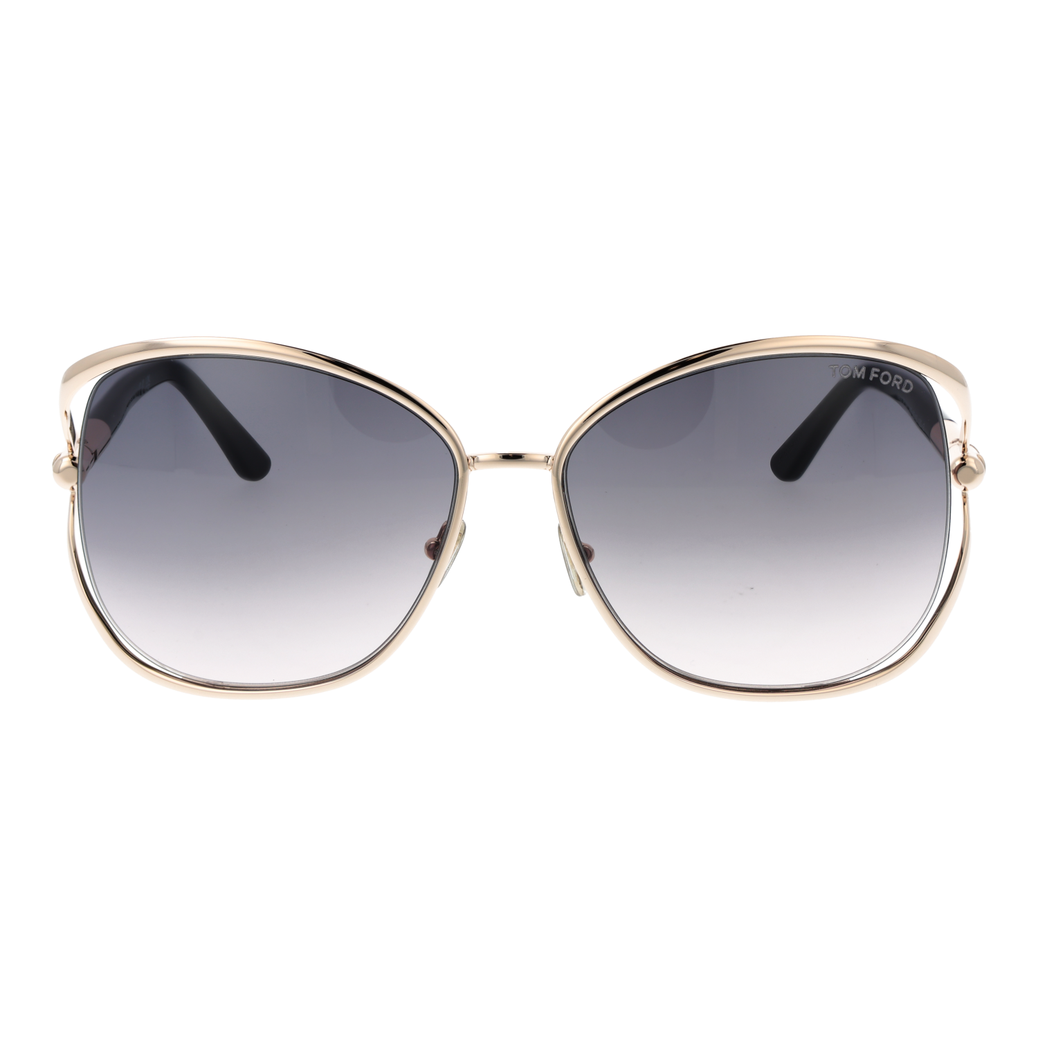 Tom Ford Sunglasses Tom Ford Sunglasses FT1091 28B Gold Oversized Square Gradient 62mm Eyeglasses Eyewear designer