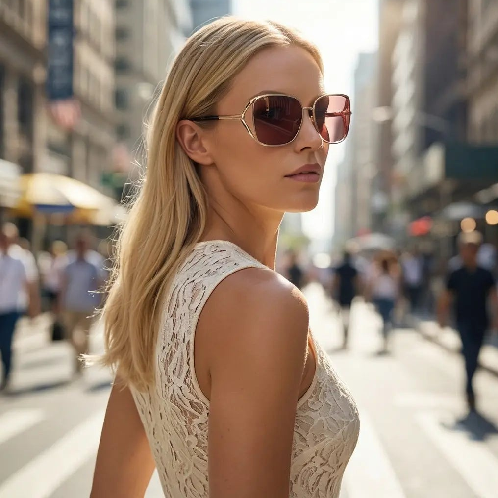 Tom Ford Sunglasses Tom Ford Sunglasses FT1092 28U Rose Gold Purple Butterfly Half Rim 60mm Women Eyeglasses Eyewear designer