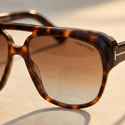 Tom Ford Sunglasses Tom Ford Sunglasses FT1103 52F Brown Aviator Gradient Men Full Rim 61mm Eyeglasses Eyewear designer