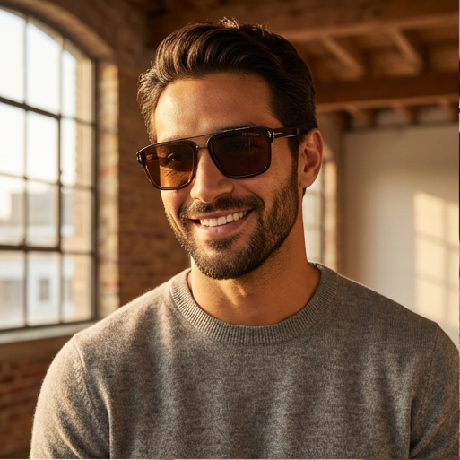 Tom Ford Sunglasses Tom Ford Sunglasses Men Shiny Black Rectangular Anders FT0780 01J 58mm Eyeglasses Eyewear designer