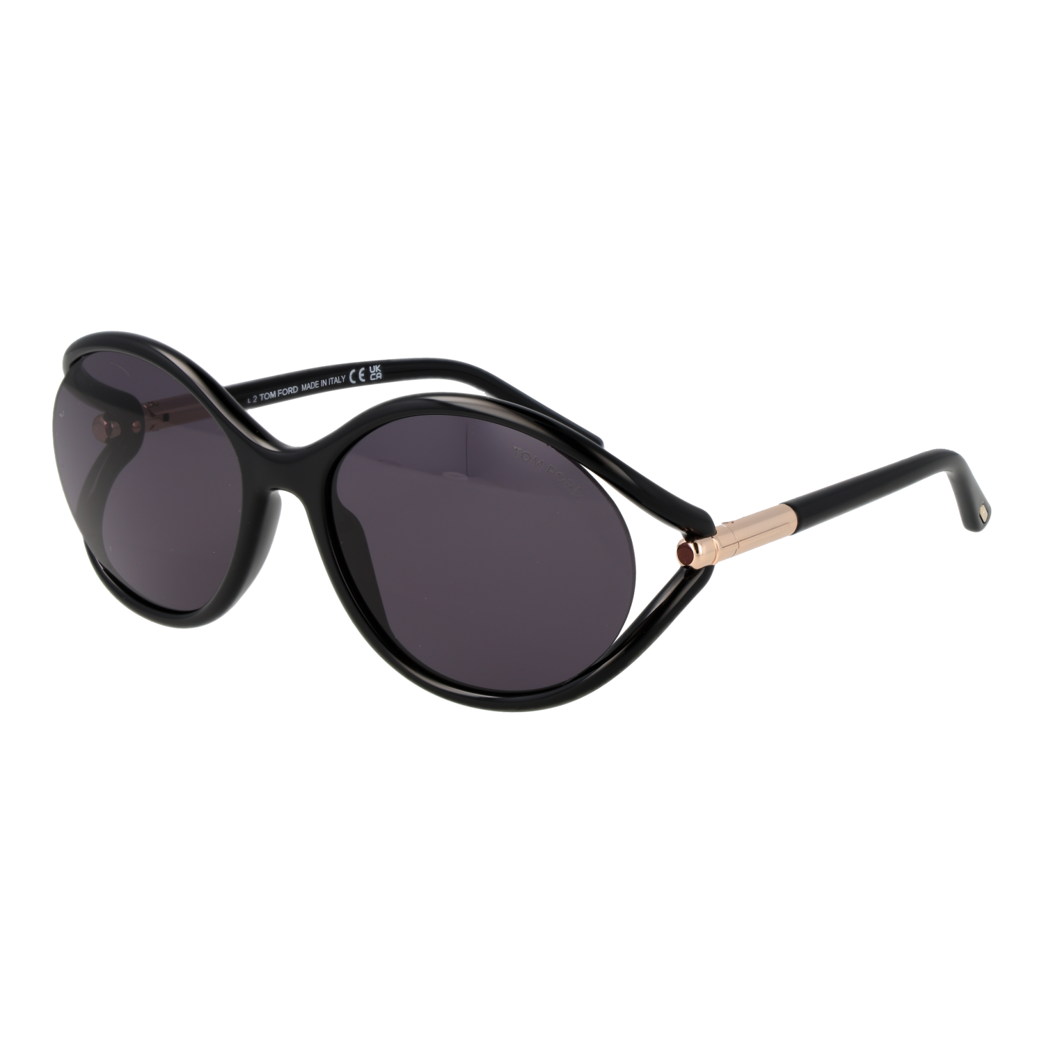 Tom Ford Sunglasses Tom Ford Sunglasses Women Black Round purple Tinted FT1090 01A 59mm Eyeglasses Eyewear designer