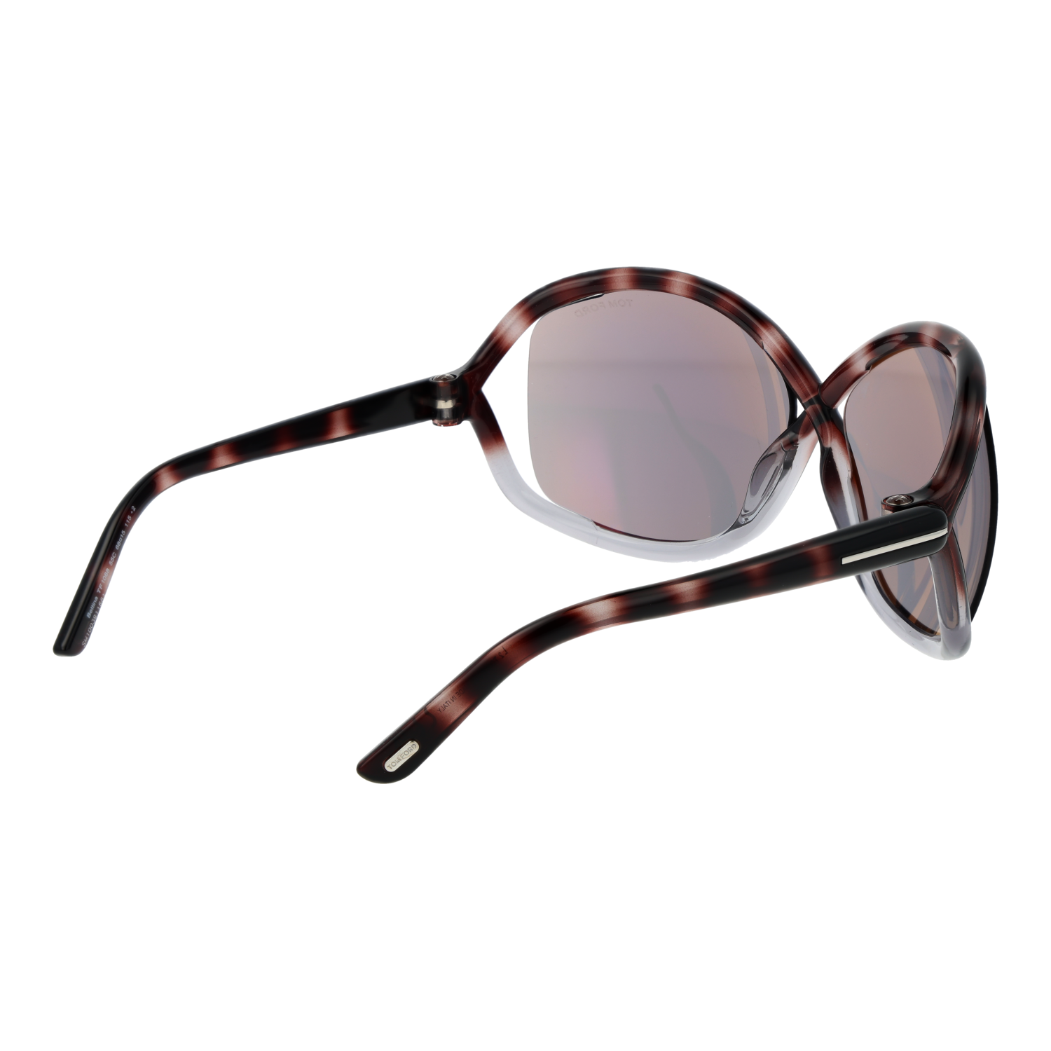 Tom Ford Sunglasses Tom Ford Sunglasses Women Brown Butterfly Mirrored Half Rim FT1068 55C 68mm Eyeglasses Eyewear designer