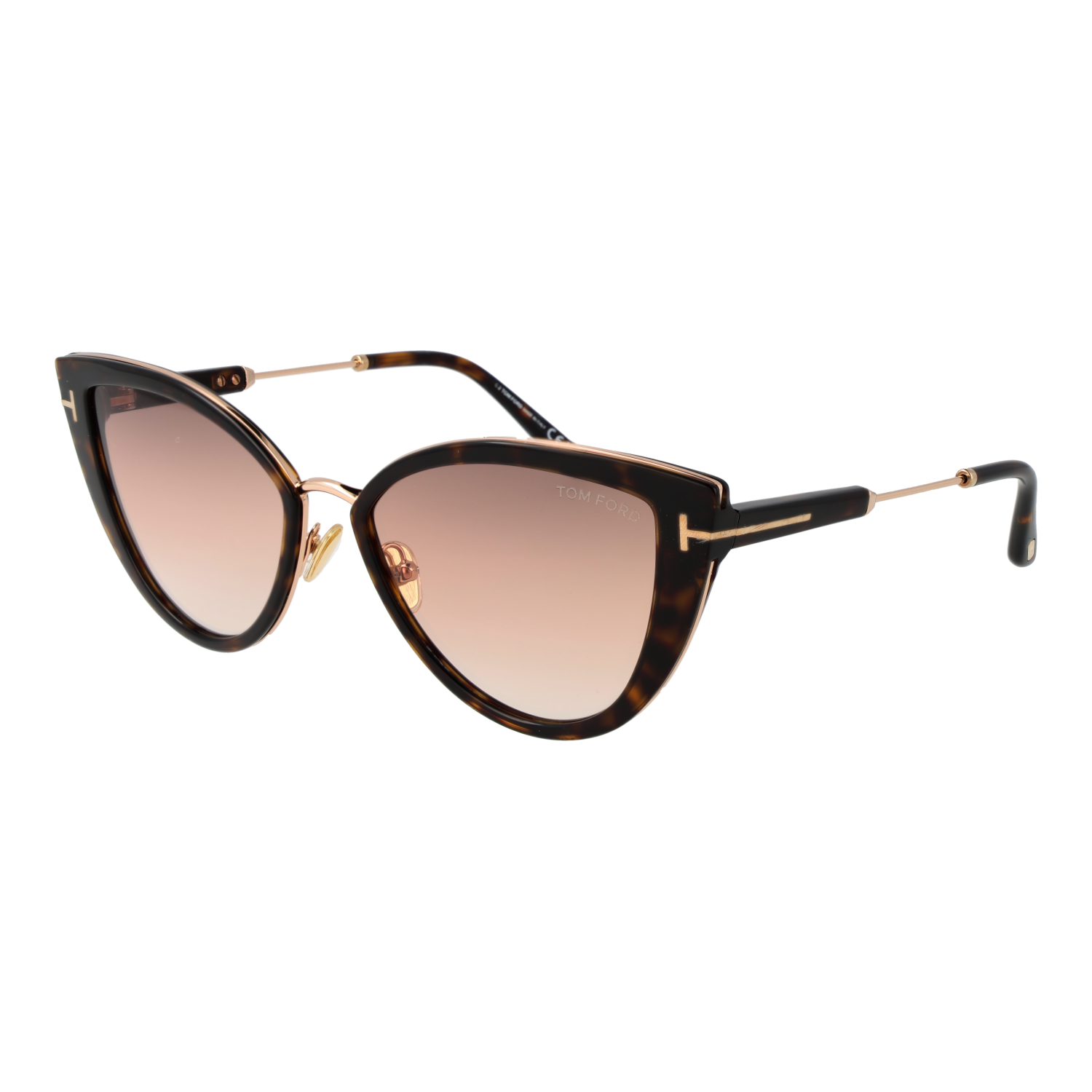 Tom Ford Sunglasses Tom Ford Sunglasses Women Brown Havana Cat Eye Gradient FT0868 52F 57mm Eyeglasses Eyewear designer