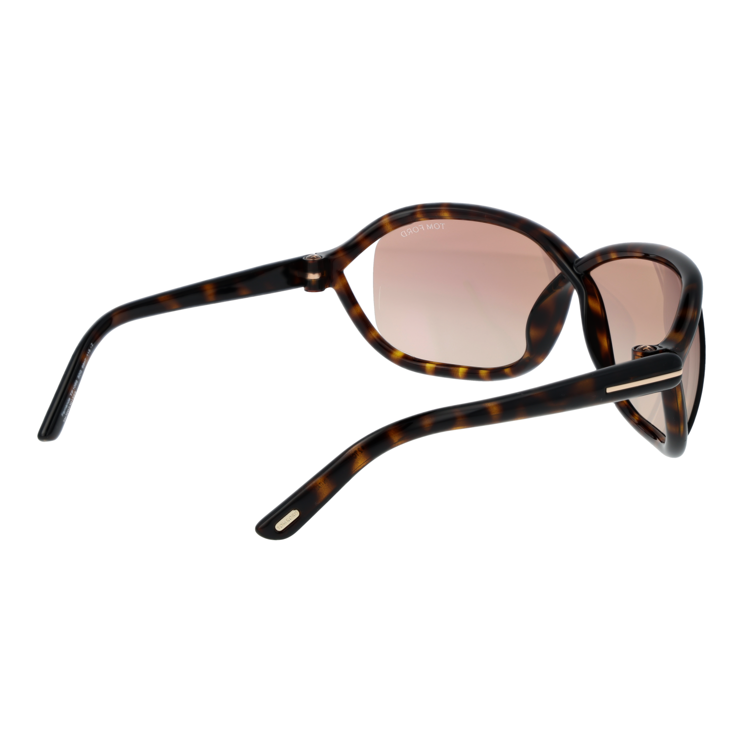 Tom Ford Sunglasses Tom Ford Sunglasses Women Brown Rectangular Mirrored Half Rim FT1069 52G 68mm Eyeglasses Eyewear designer