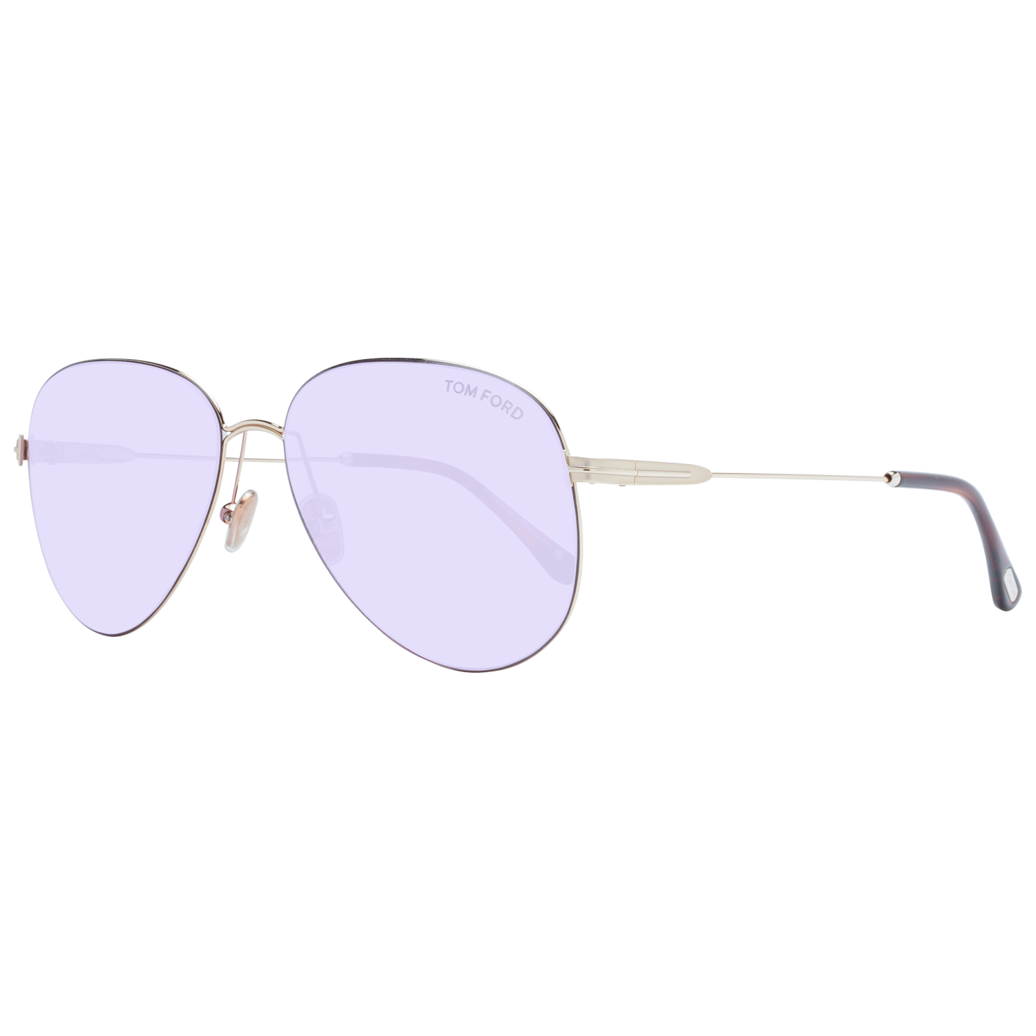 Tom Ford Sunglasses Tom Ford Sunglasses Women Men Gold Metal Pilot-Aviator Purple Tint FT0993 28Y 59mm Porscha Eyeglasses Eyewear designer