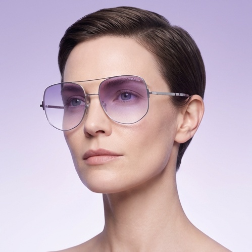 Tom Ford Sunglasses Tom Ford Sunglasses Women Pilot-Aviator Silver Purple Gradient FT0783 16Y 62mm Eyeglasses Eyewear designer