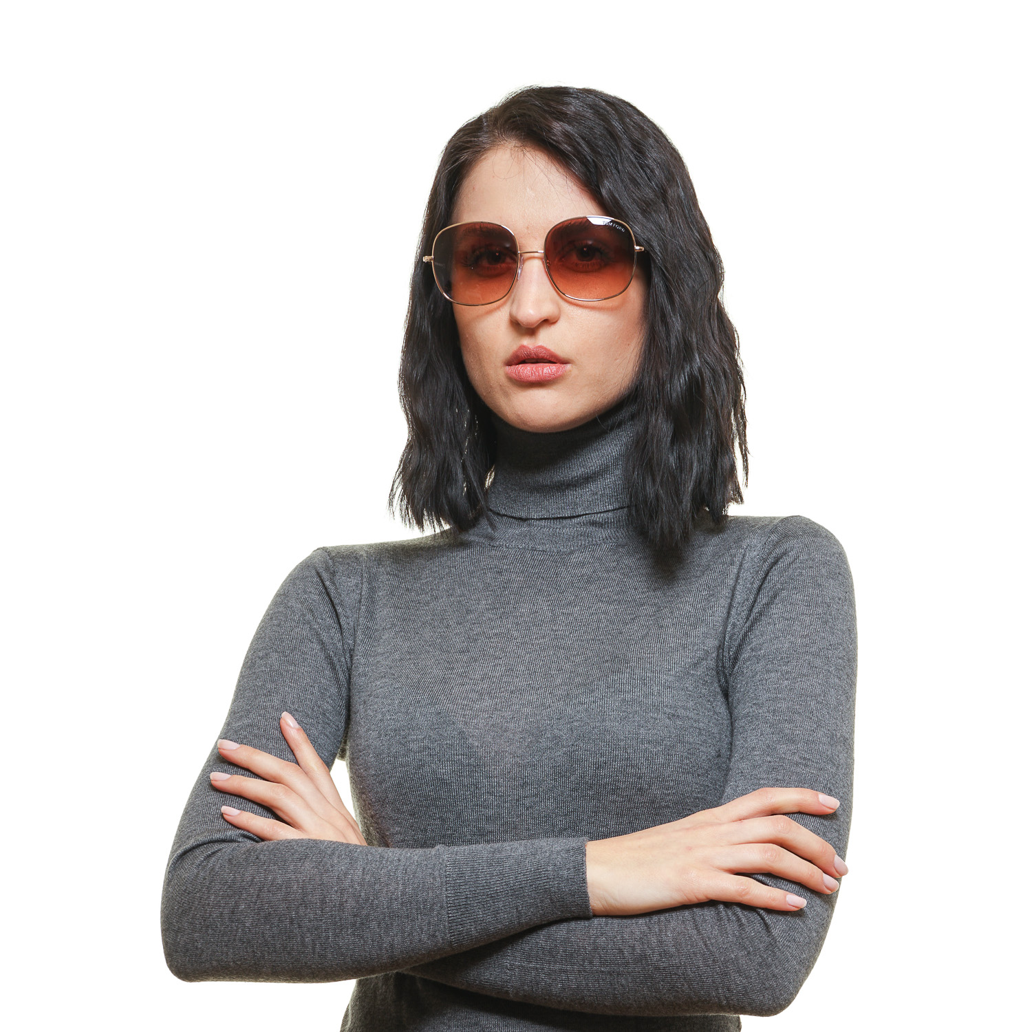 Tom Ford Sunglasses Tom Ford Sunglasses Women's Gold Oval Gradient Brown FT0499 28F 57mm Eyeglasses Eyewear designer