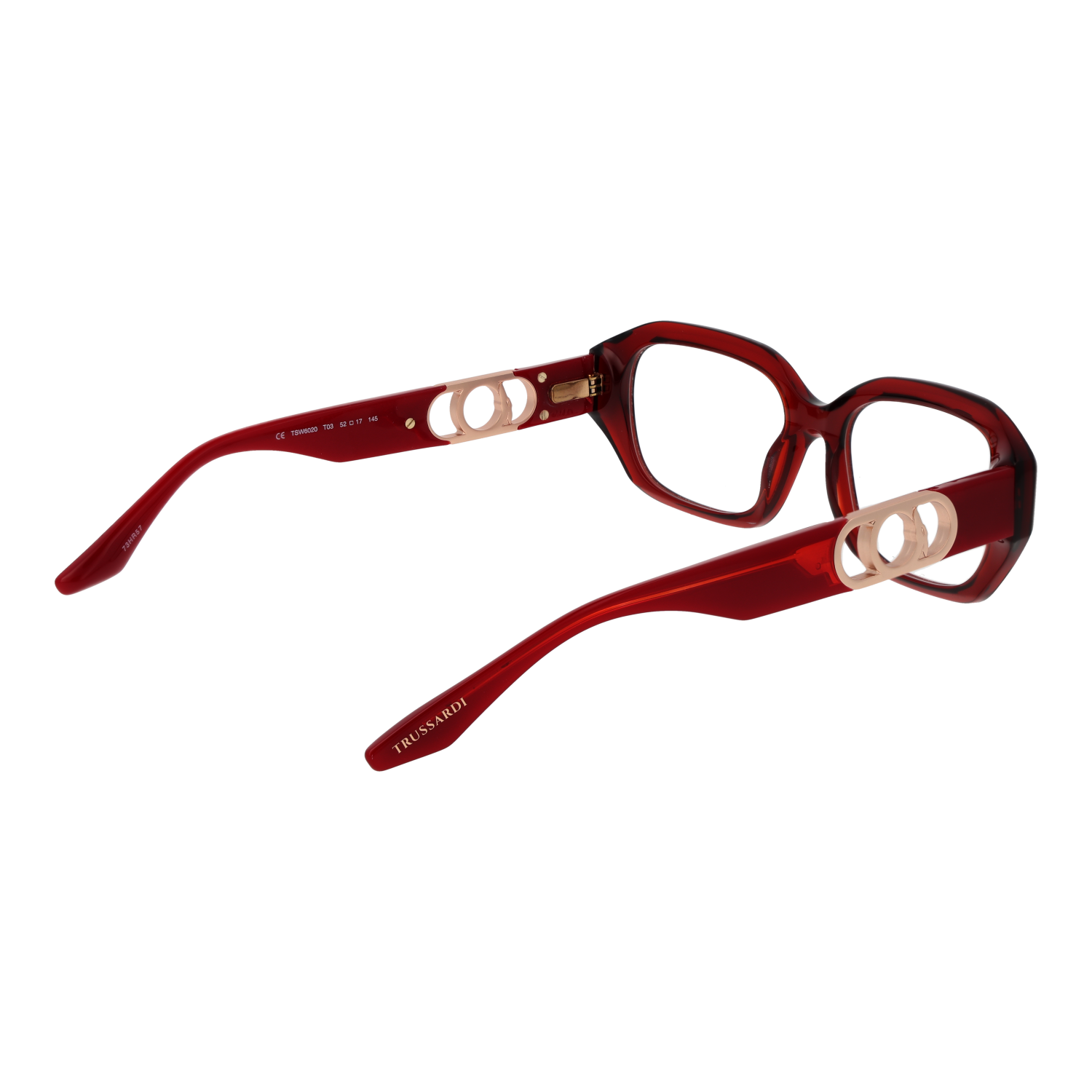 Trussardi Optical Frames Trussardi Eyeglasses Frames TSW6020 T03 53 Eyeglasses Eyewear designer