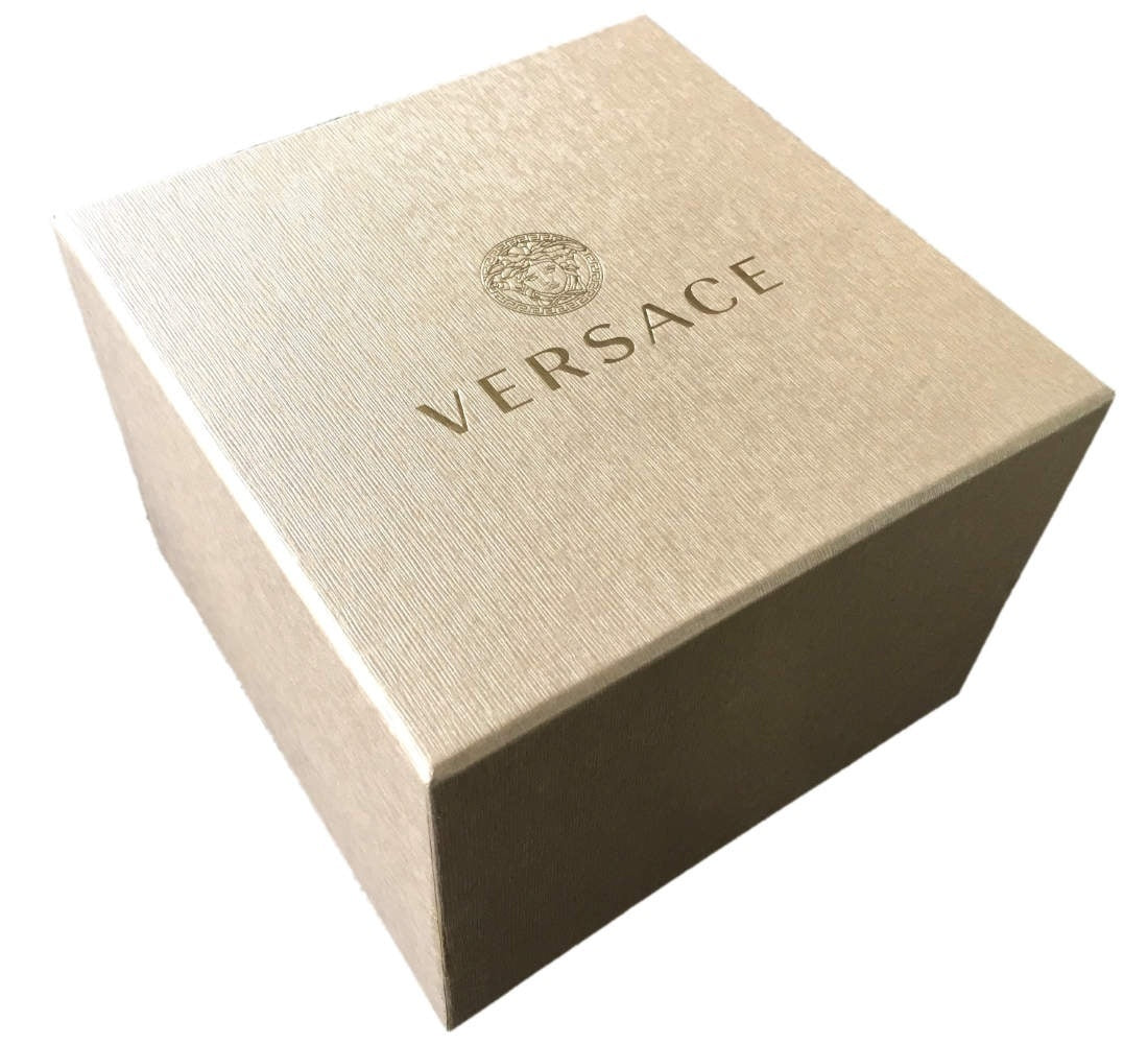 Versace Watches Versace Watch Women Yellow Gold Leather Strap Swiss Quartz VBP080017 Eyeglasses Eyewear UK USA Australia 