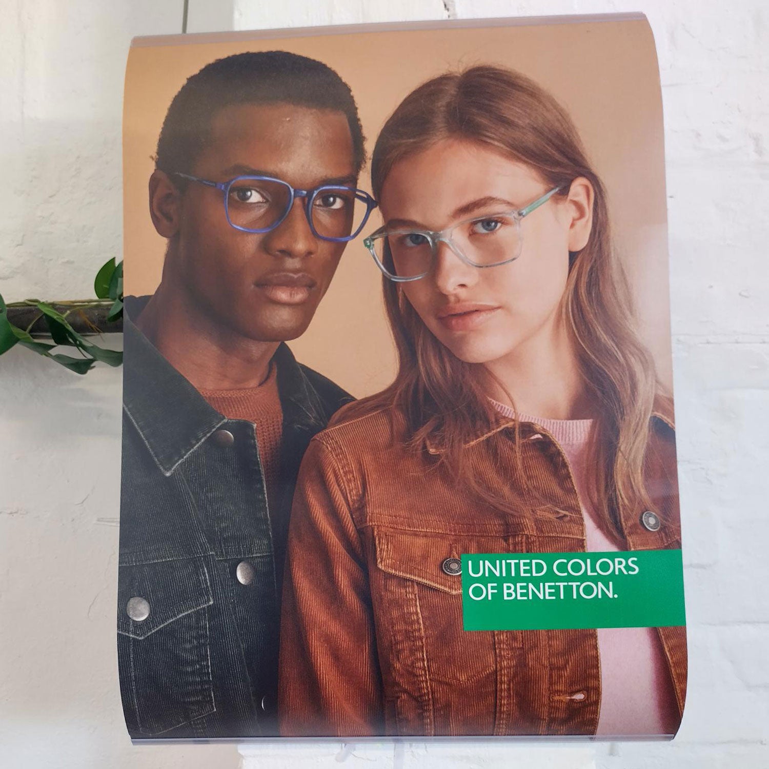 Benetton Equipment Benetton Opt/Sun Double Sided Banner AW21 Eyeglasses Eyewear UK USA Australia 