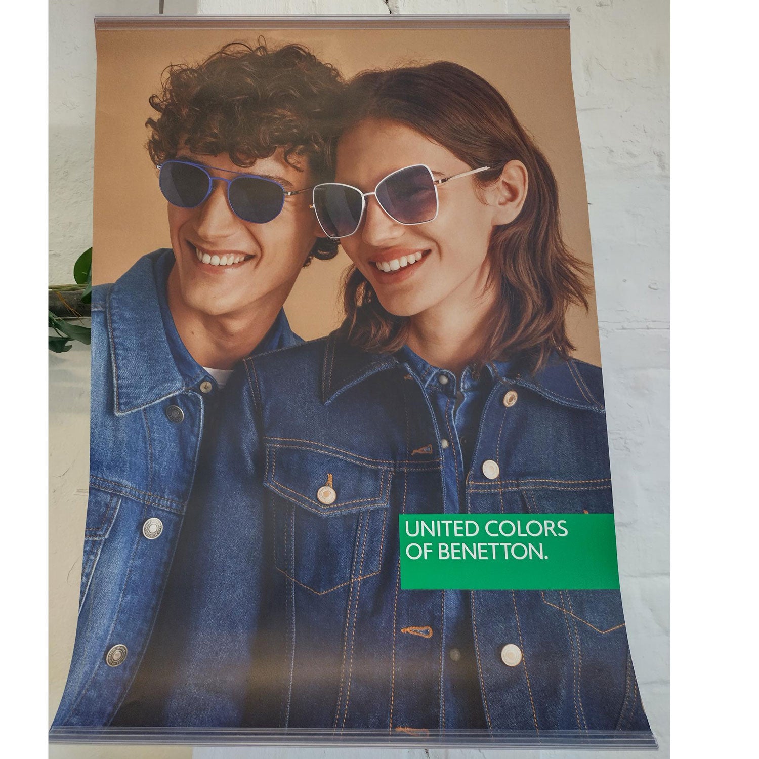 Benetton Equipment Benetton Opt/Sun Double Sided Banner AW21 Eyeglasses Eyewear UK USA Australia 