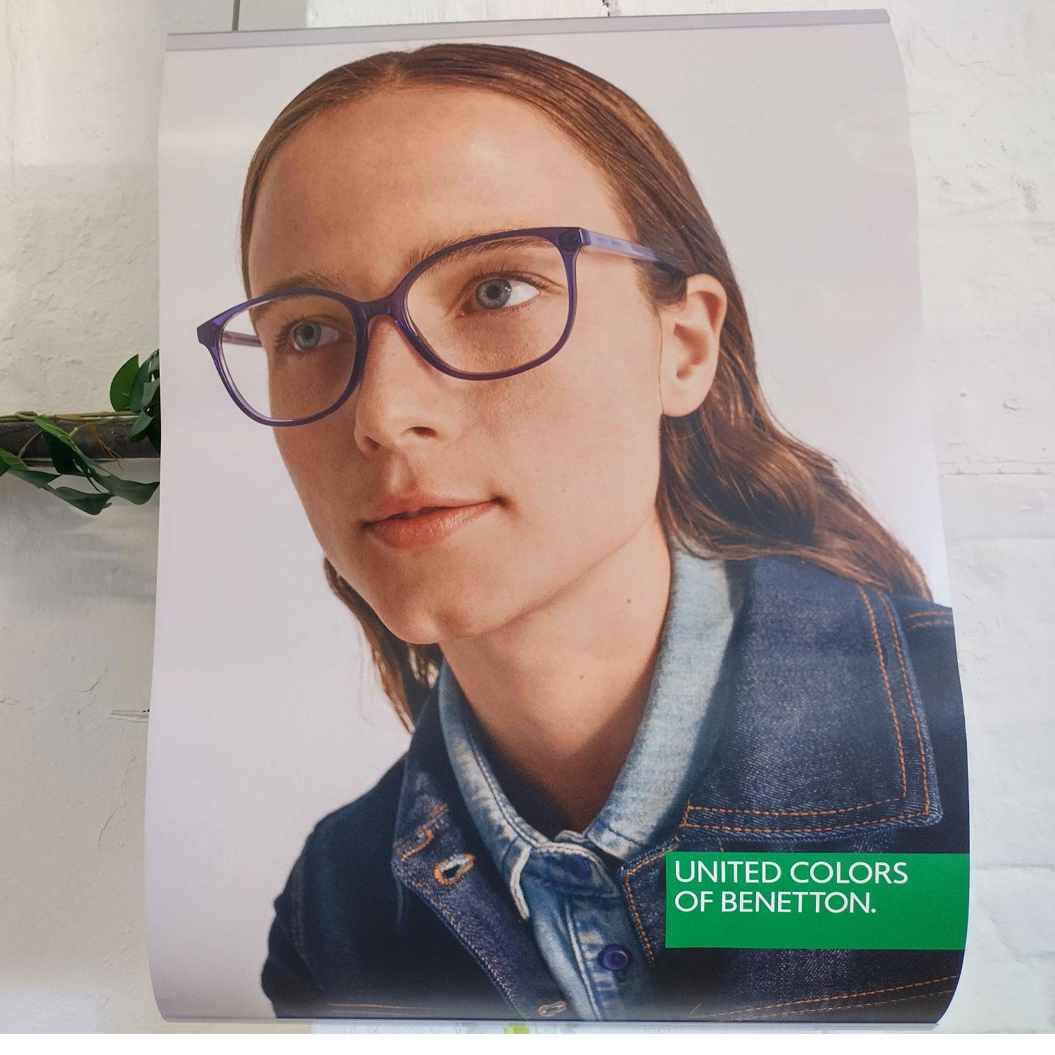 Benetton Equipment Benetton Optical Double Sided Banner SS21 Eyeglasses Eyewear UK USA Australia 