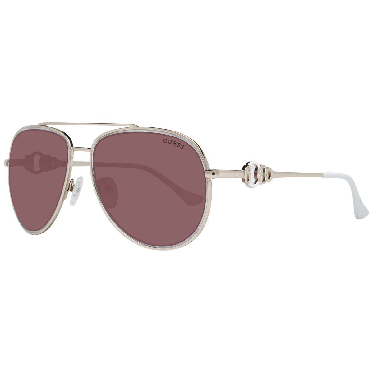 Guess Sunglasses Women s Aviator Pilot Gold GF0344 32F 56