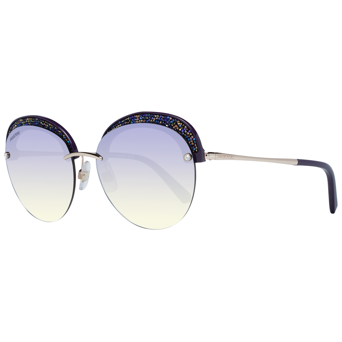 Swarovski crystal-embellished pilot-frame Sunglasses - Farfetch